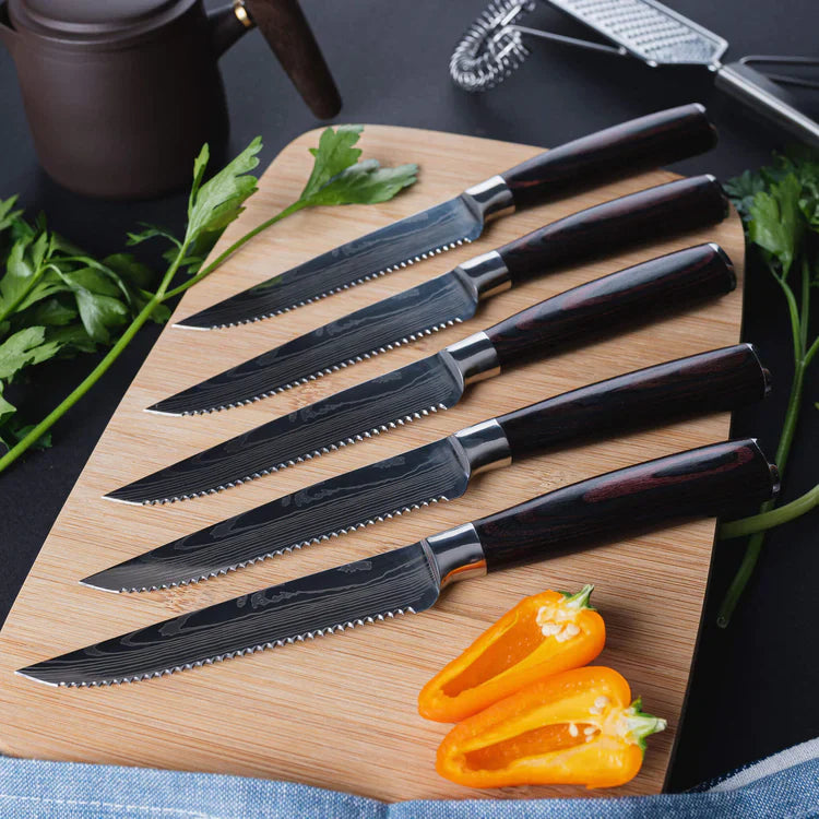 Tenzin Serrated Steak Knife Set