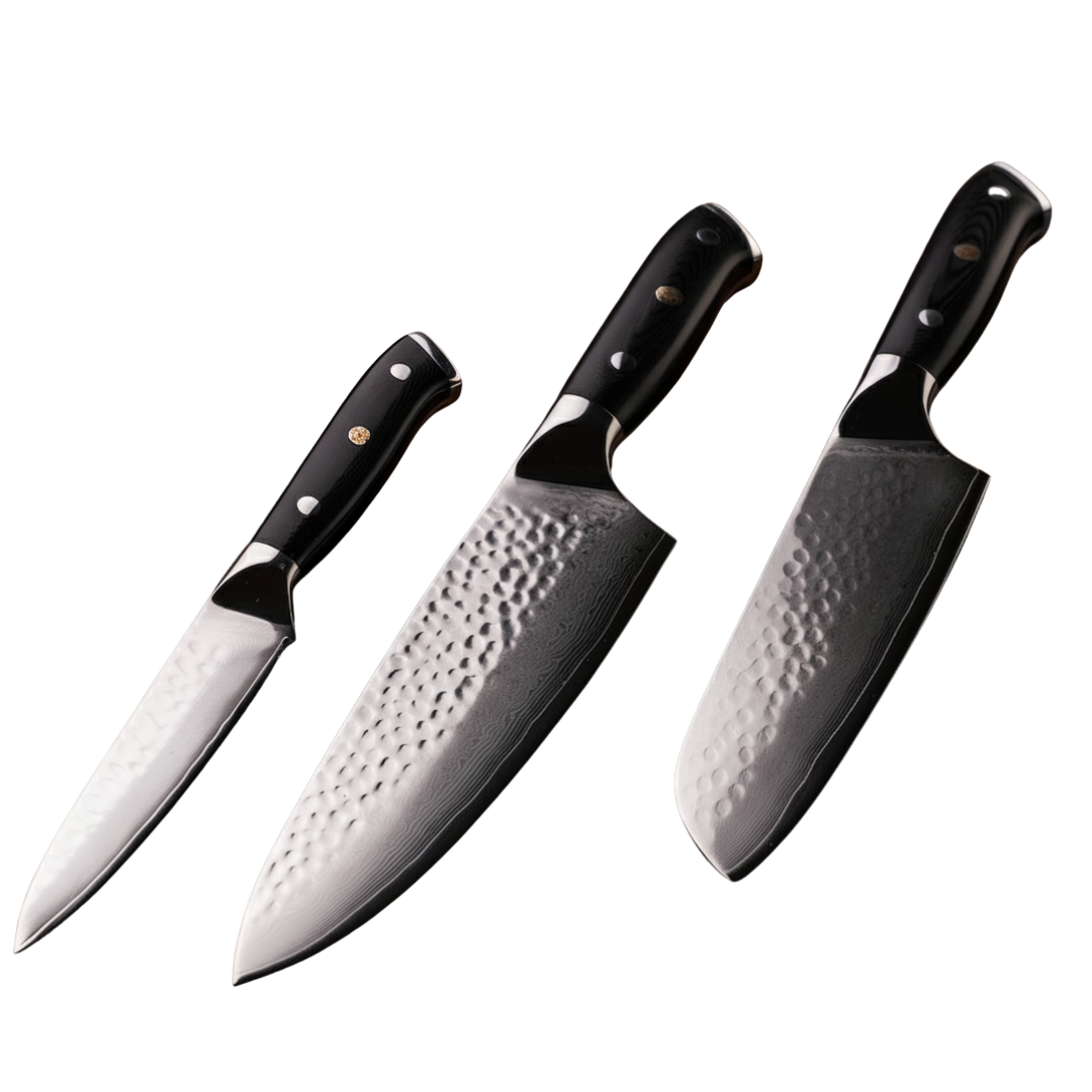 Couteaux Kanji Damascus